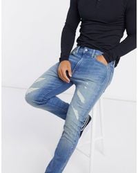 Levi's 510 - Distressed Skinny-fit Jeans - Blauw