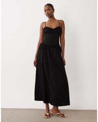 ASOS - Broderie Cami Maxi Dress - Lyst