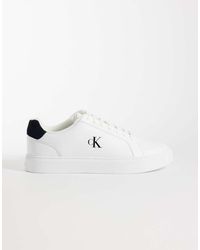 Calvin Klein - Real Leather Classic Cupsole Trainers - Lyst