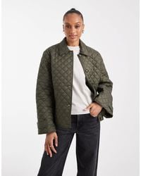 Vero Moda - Button Down Quilted Jacket - Lyst