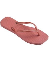 Havaianas - Slim Square Toe Flip Flops - Lyst