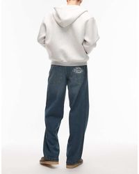 Dickies - Vaqueros Azules De Corte Holgado Con Tintando Caqui Y Detalle De La Marca En El Bolsillo Hilham De -Verde - Lyst