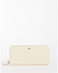 Mango - Croc Effect Long Wallet - Lyst