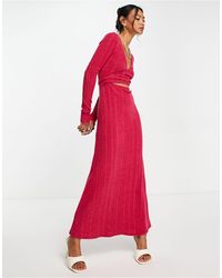 ASOS - Supersoft Long Sleeve Wrap Front Maxi Dress - Lyst