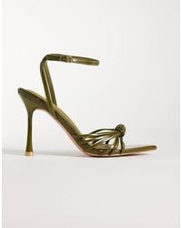 SIMMI - Simmi London Deja Heeled Sandals With Knot Detail - Lyst