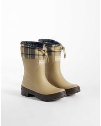 Barbour - Mowbray Tartan Mid Gumboots - Lyst