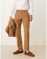 ASOS - Wool Blend Slim Suit Pants - Lyst