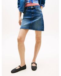 Tommy Hilfiger - Ultra High Rise Mom Denim Mini Skirt - Lyst