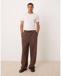 ASOS - Essentials Wide Leg jogger - Lyst