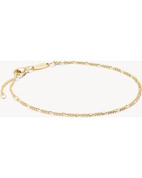 Thomas Sabo - Bracelet charm à maille alternée en plaqué - dé - Lyst