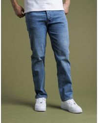 French Connection - Cotton Straight Leg Stretch Denim Jeans - Lyst