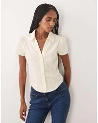 Miss Selfridge - Short Sleeve Fitted Shirt - Lyst