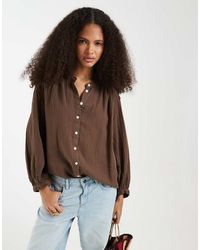 Gap - Oversized Linen Look Shirt - Lyst