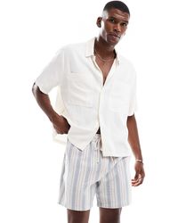 Cotton On - – strukturierte shorts mit elastischem bund mit em streifen - Lyst