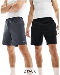 ASOS 4505 - Icon 7 Inch Training Shorts With Quick Dry 2 Pack - Lyst