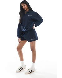 4th & Reckless - Short d'ensemble en coton à envers molletonné avec logo brodé - Lyst