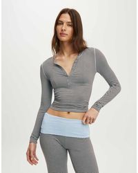Cotton On - Airy Soft Lounge Henley - Lyst