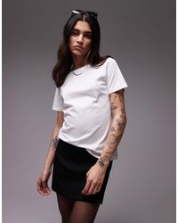 Mango - Round Neck T-shirt - Lyst