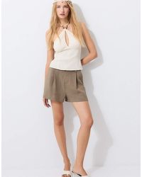 Stradivarius - Regular Top With Bead Detail - Lyst