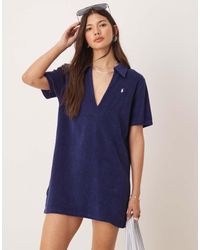 polo ralph lauren beach terry towelling halter dress Polo Ralph Lauren