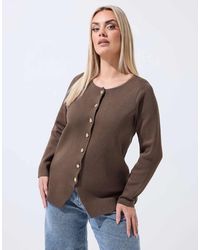 Yours Clothing - Long Sleeve Knitted Top - Lyst