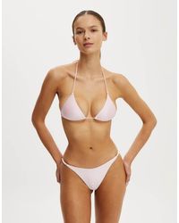 Cotton On - Micro String Triangle Bikini Top - Lyst