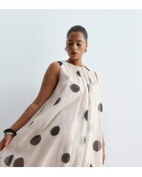 ARRANGE - Curve Gathered Drape Maxi Dress - Lyst