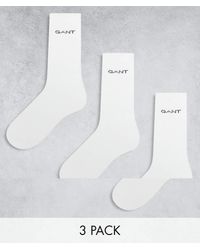 GANT - Set Van 3 Paar Sportsokken Met Logo - Lyst