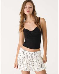 Stradivarius - Top Met Bandjes En Knoop - Lyst