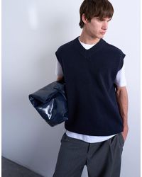 TOPMAN - – gestricktes oversize-tanktop - Lyst