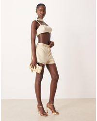 ASOS - Tailored Satin Micro Short - Lyst