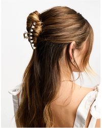 ASOS - Hair Claw Clip With Faux Pearls - Lyst