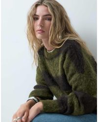 Noisy May - Boxy Crew Neck Brushed Knit Jumper - Lyst