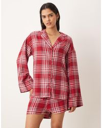 Gina Tricot - Mix And Match Flannel Pyjamas Shorts - Lyst