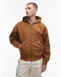 Timberland - – bomberjacke aus schwerem canvas - Lyst