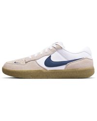 Nike - Nike - sb force 58 - sneakers bianche e color cuoio - Lyst