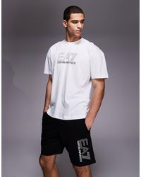 EA7 - Armani - - train visibility - short d'ensemble à logo - Lyst