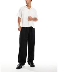 Pull&Bear - Wide Leg Tailored Trouser - Lyst