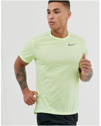 nike miler t shirt yellow