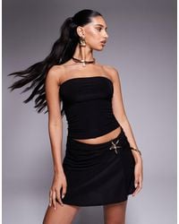 Fashionkilla - Double Sculpted Slinky Bandeau Top - Lyst