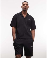 PEGADOR - Troy Plissee Summer Shirt Co-ord - Lyst