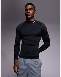 Nike - Pro Dri-fit High Neck Long Sleeve Top - Lyst