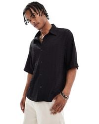 Bershka - Knitted Textured Shirt - Lyst