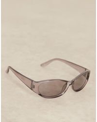 ASOS - Festival Racer Sunglasses With Crystal With Smoke Lens - Lyst
