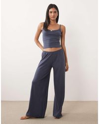 Cotton On - Pointelle Cami Top And Wide Leg Pants Pajama Set - Lyst