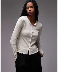 ARKET - Mesh Slim Fit Cardigan - Lyst