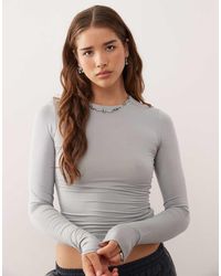 Weekday - Slim Fit Super Soft Long Sleeve Top - Lyst