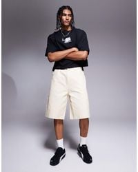 ASOS - Long Length Canvas Shorts - Lyst