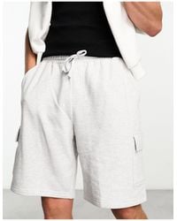 ASOS - Short oversize en jersey avec poches cargo - chiné - Lyst