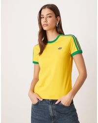 adidas Originals - 3 Stripes Slim Tee - Lyst